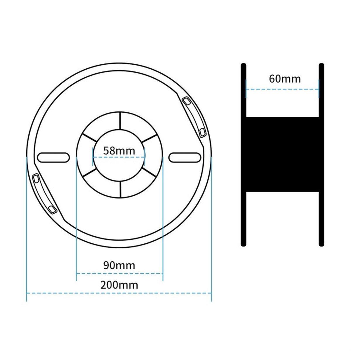 Silk Dual Color 3D Printer Filament Multicolor Gradient PLA Filament 1.75mm Fit Most FDM 3D Printers