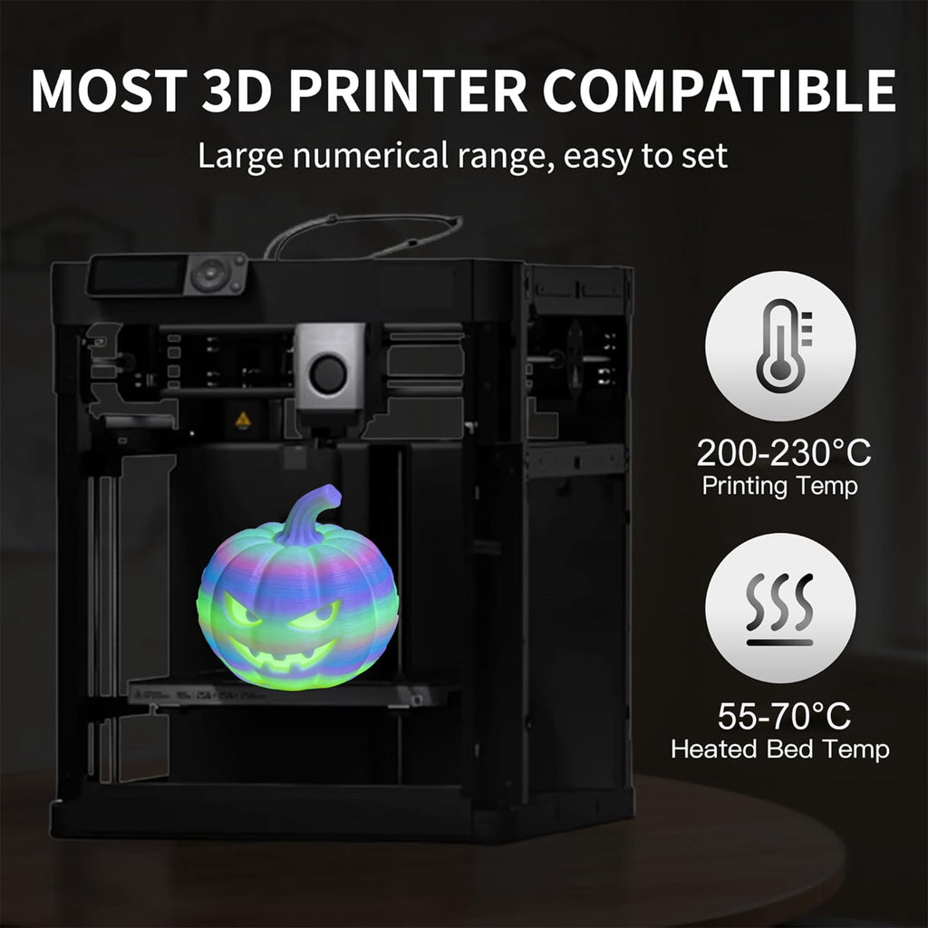 BIOMYL PLA 3D Printer Filament, PLA Filament 1.75mm Metal Gradient Color silk PLA, Tri Gold/Silver/Copper, 1kg Spool, Accuracy +/- 0.03mm
