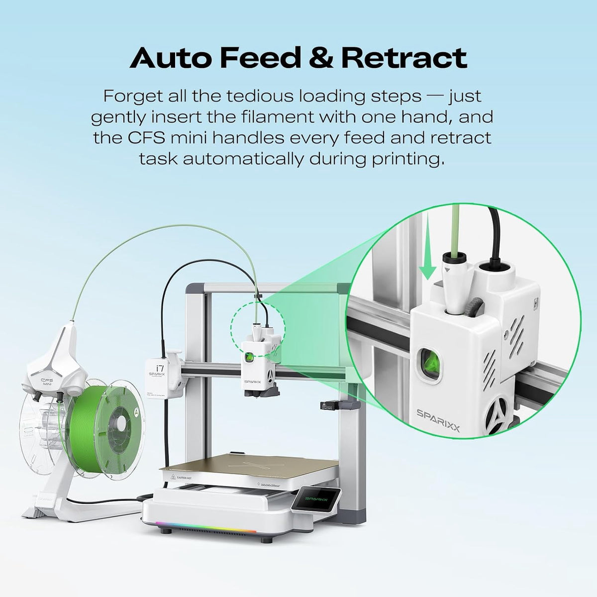 Creality SPARKX i7 Autofill Combo 3D Printer Multicolor Printing with Automatic Filament Reload System