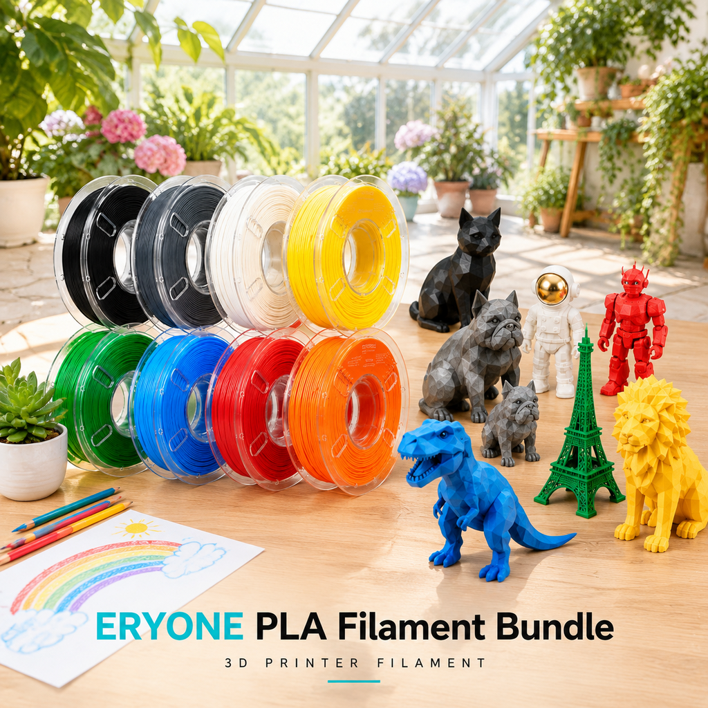 Plament Bundle 8 Colors 1.75mm ± 0.02mm Dimensional Accuracy 8 * 250g Spools For Fdm 3d Printers