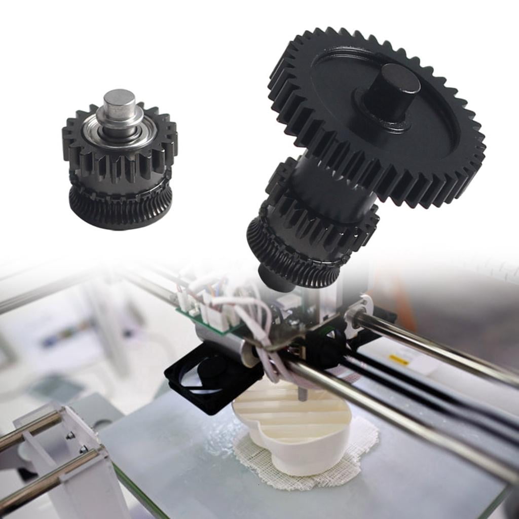 YongCo 3D Printing Extruder Gear Set for 3D Printer Hardened Steel with Coating Enhances