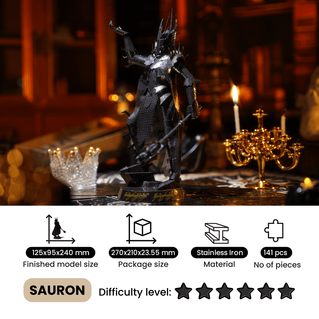 CRAFTHUB The Lords Of the Rings - Sauron - 3D Metal Puzzle