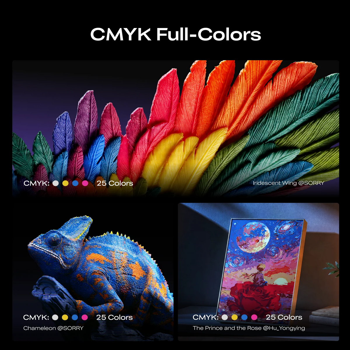 Creality K3 3D Printer Bundle with 4 Hyper PLA RFID Filaments