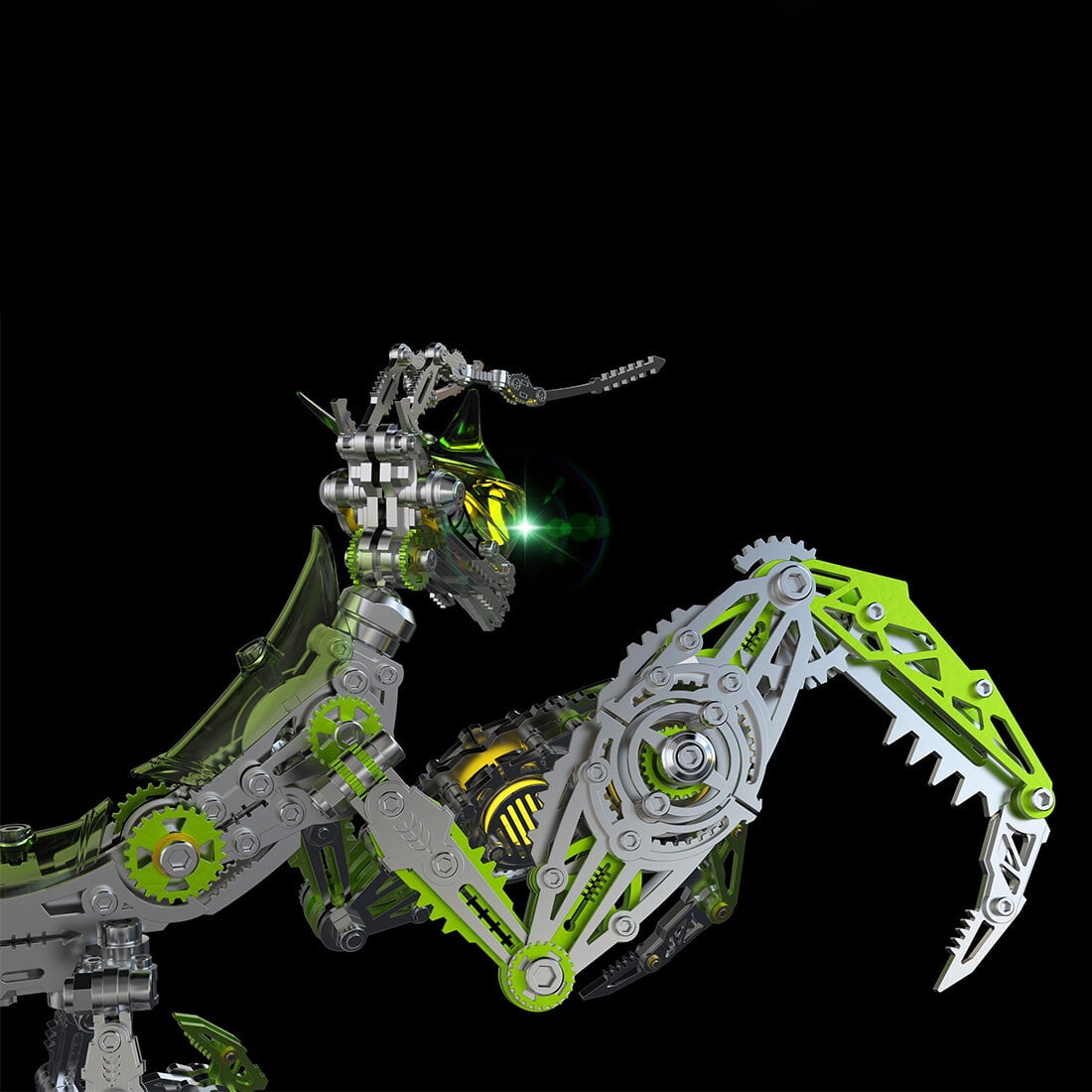 3D Metal Puzzle Mantis Kits 1000+ PCS, Steampunk Mechanical Model Kit With DIY Assembly, Home Display Desk Decor For Adult Collectors And Creative Gifts