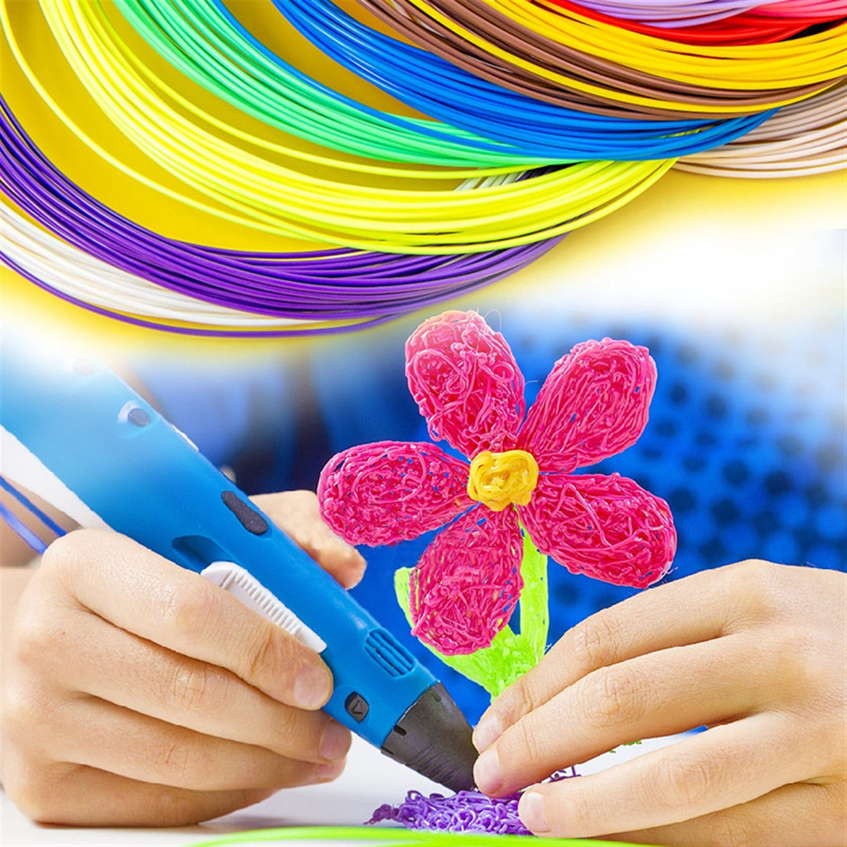 10m 30 Colors 3D Printer Filament 3D Printing Pen Consumables Materials 1.75mm Filament PLA/ABS/low Temperature PCL