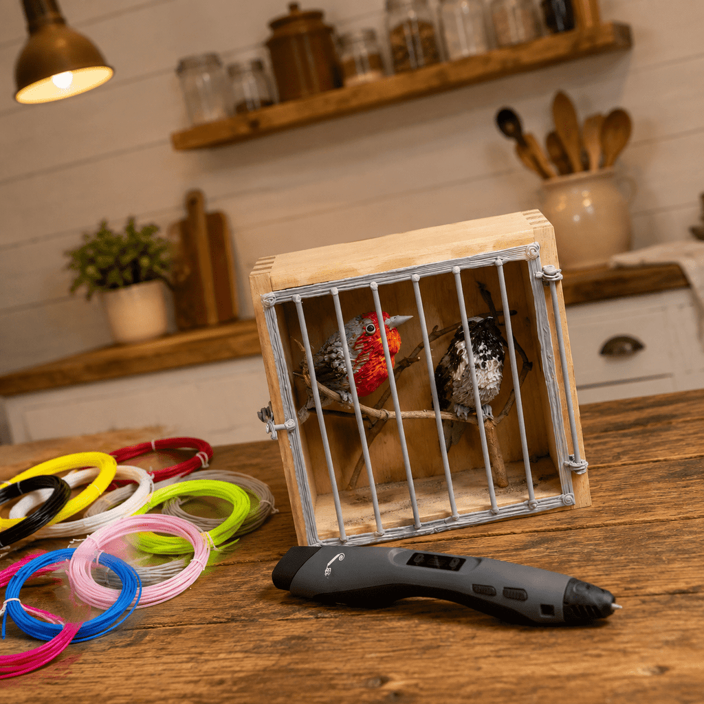 10 Color 1.75mm PLA 3D Printer Filament, 100 Feet, Compatible with 3D Printing Pens