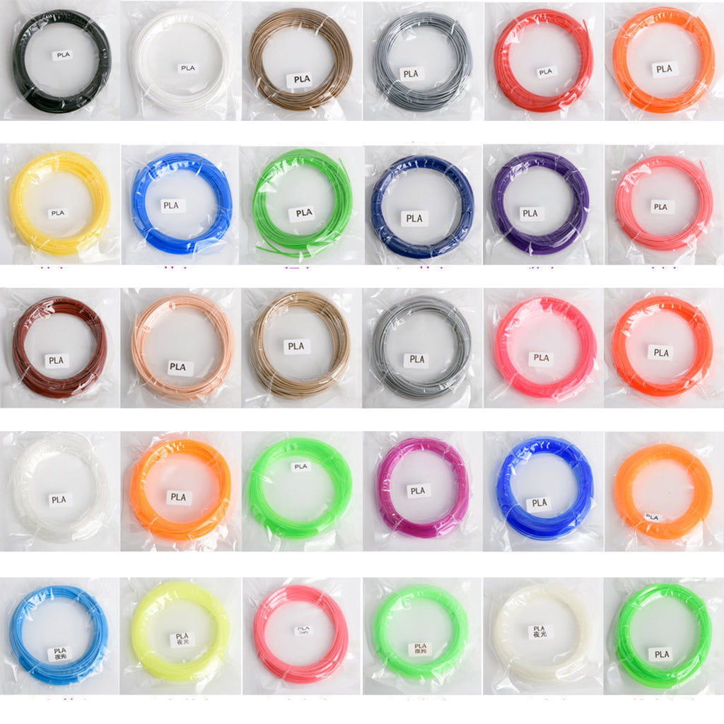 20 Bright Colors 1.75mm 3D Pen PCL Filament Refills Each Color 16.4feet 3D Pen 3D Printer PCL Printing Pen Accessories