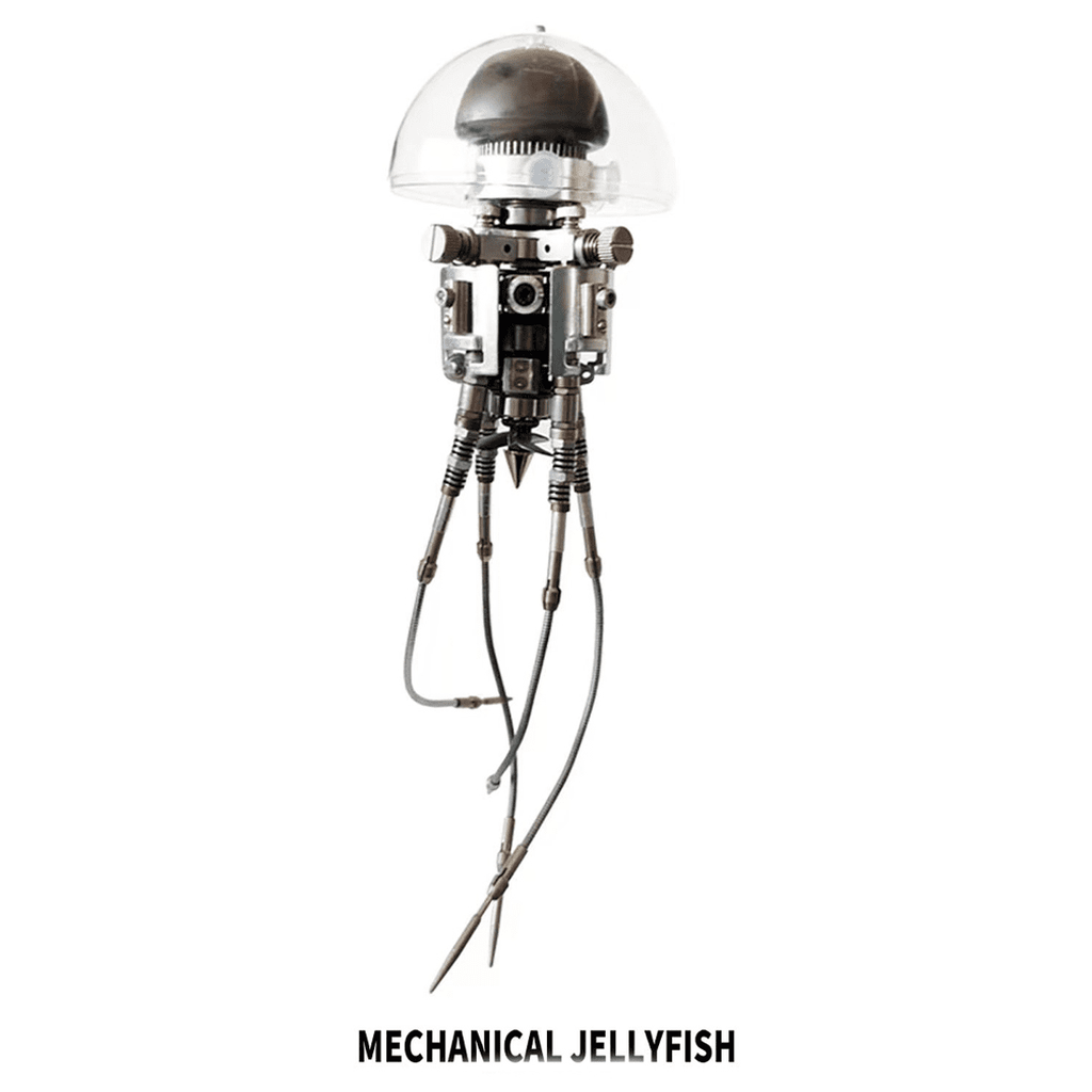 3D Metal Puzzles Steampunk Giant Squid Model Kit, 295+PCS DIY Assembly, Animal Metal Puzzle for Adults & Teens 16+, Exquisite Desktop Display for Home and Office Decor