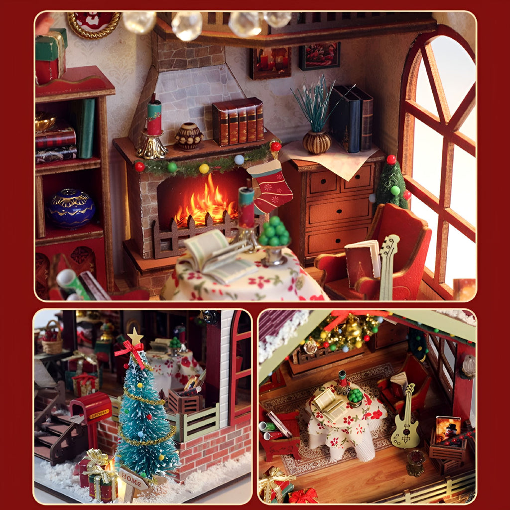 CYFW Book Nook Kit - DIY Miniature House Kit for Adults, Dollhouse Booknook Library Tiny House Bookshelf Decor 3D Wooden Puzzle