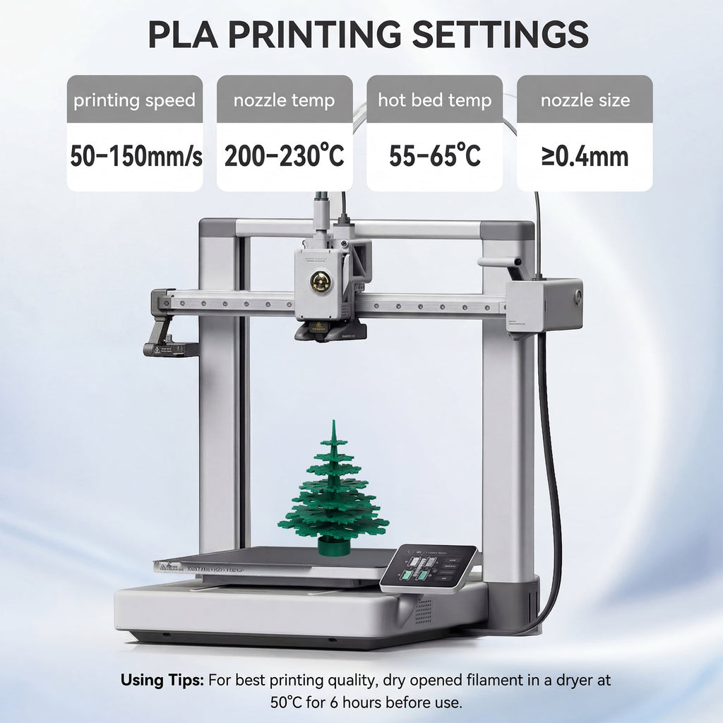 Epelay PLA Plus 3D Printer Filament, 1.75mm, 1kg Spool, White, Compatible with Most FDM Printers