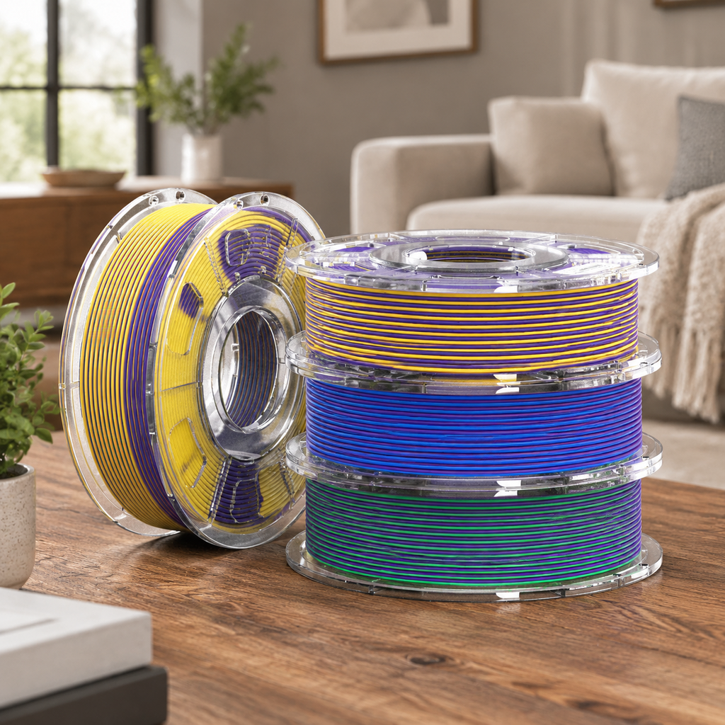 Plament Bundle 8 Colors 1.75mm ± 0.02mm Dimensional Accuracy 8 * 250g Spools For Fdm 3d Printers