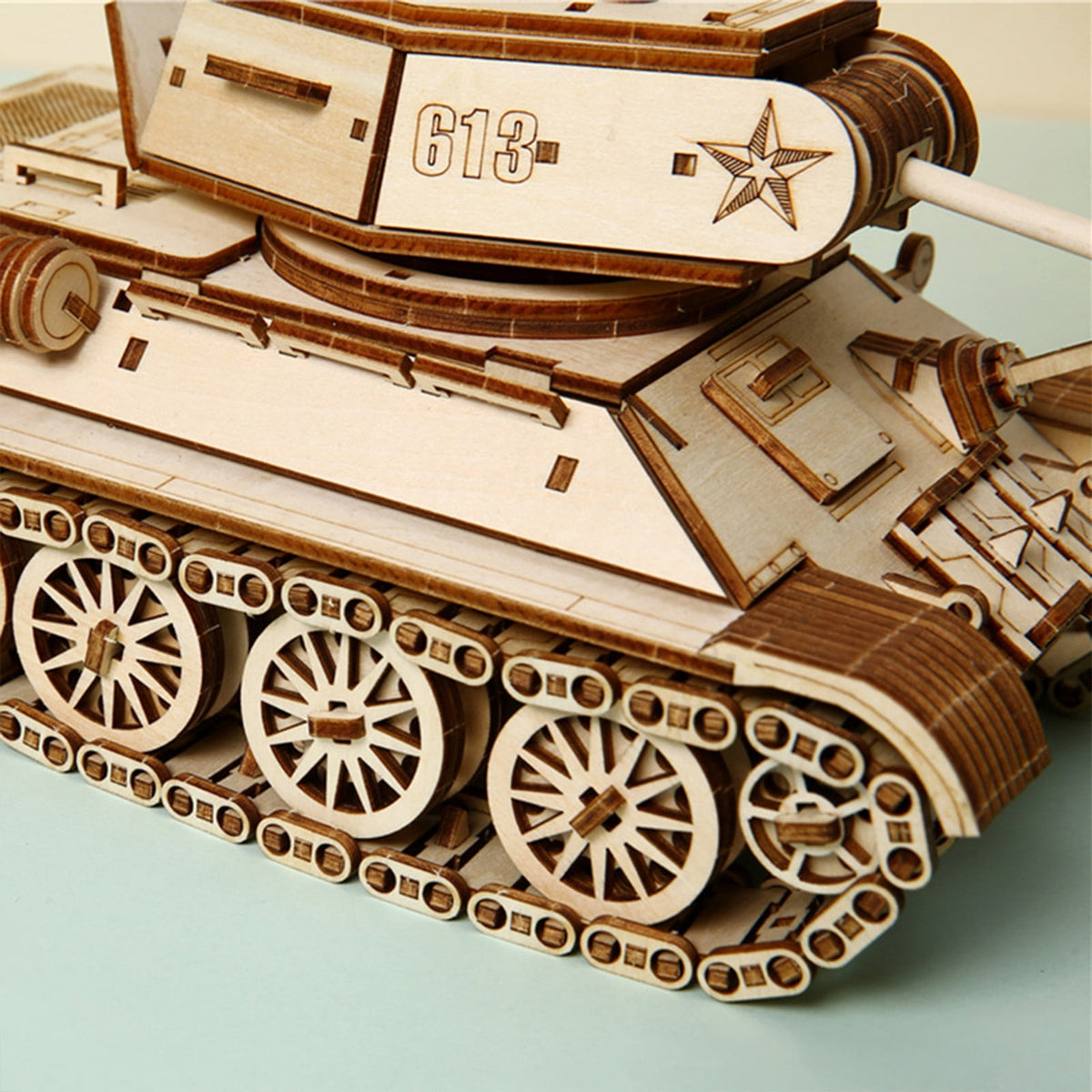 Tank Model Toy 661 piecs 3D Wooden Puzzle for Adult Best Gift Building Jigsaw