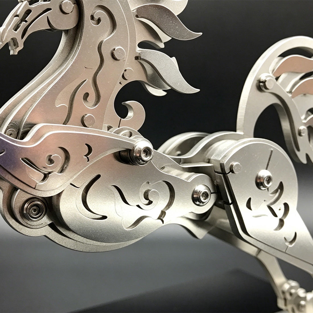 3D Metal Puzzle Mythical Horse Creature 130+ PCS, Steampunk Mechanical Model Kit With DIY Assembly, Home Display Desk Decor For Adult Collectors And Creative Gifts
