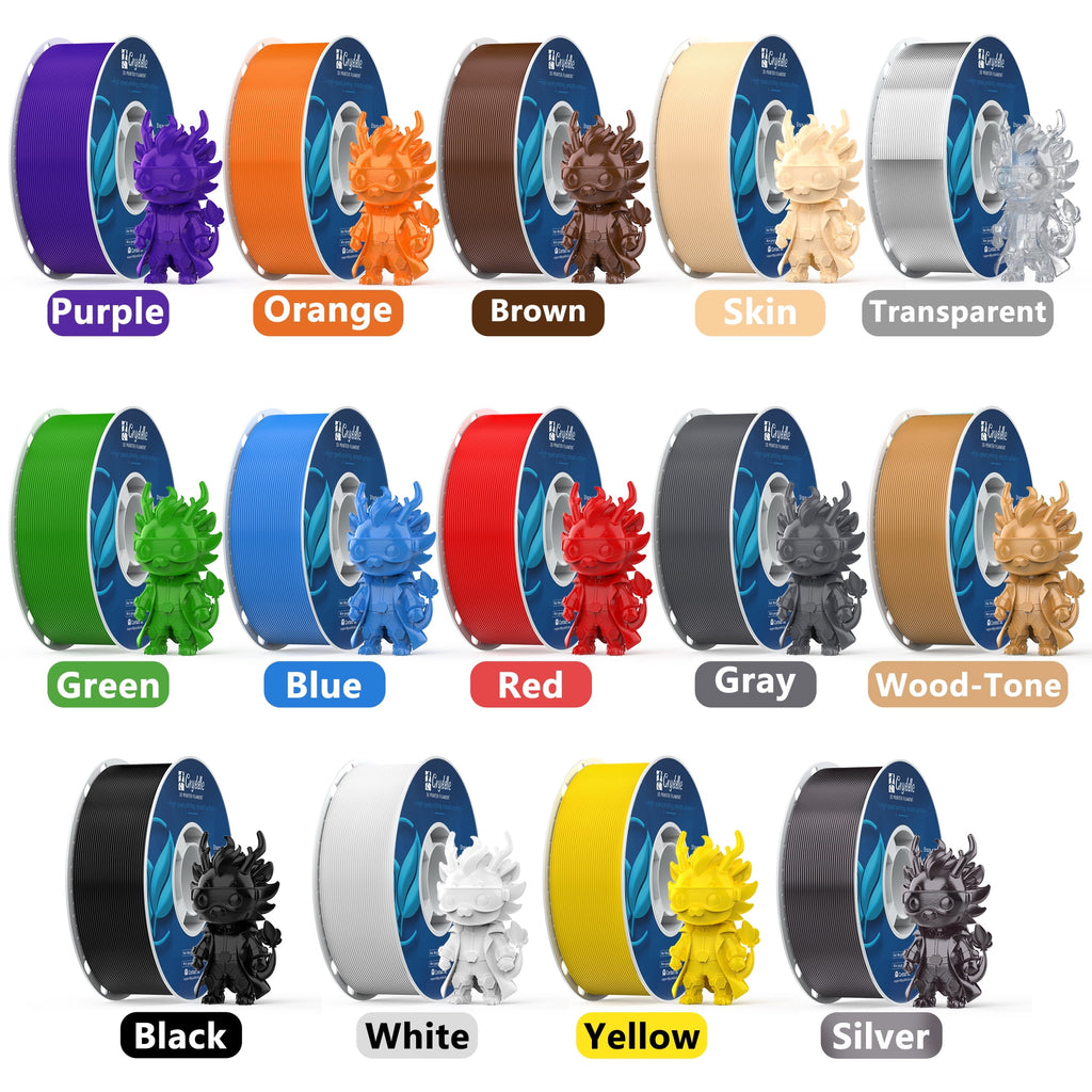 Gryddle PLA 3D Printer Filament 1.75mm, 14 Rolls Bundle (1kg/2.2lb per Roll), 14kg Total, High Dimensional Accuracy & Low Odor, Suitable for Beginners, Compatible with FDM Printers