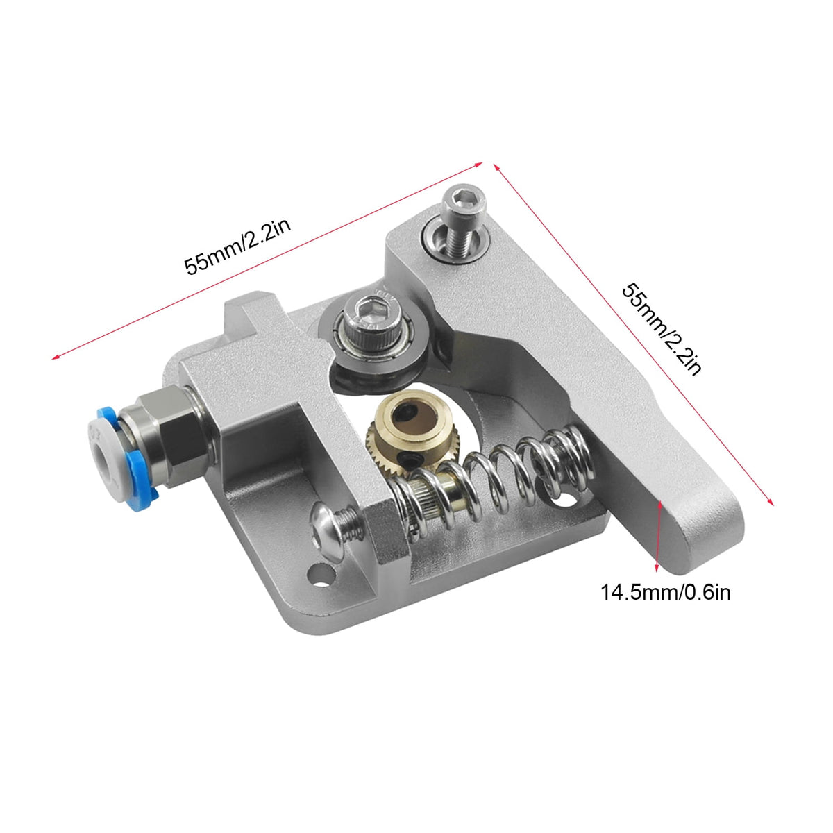 Orvunela CR-10 All Metal Extruder Aluminum MK8 Feeder Block Kit for 1.75mm Filament 3D Printer