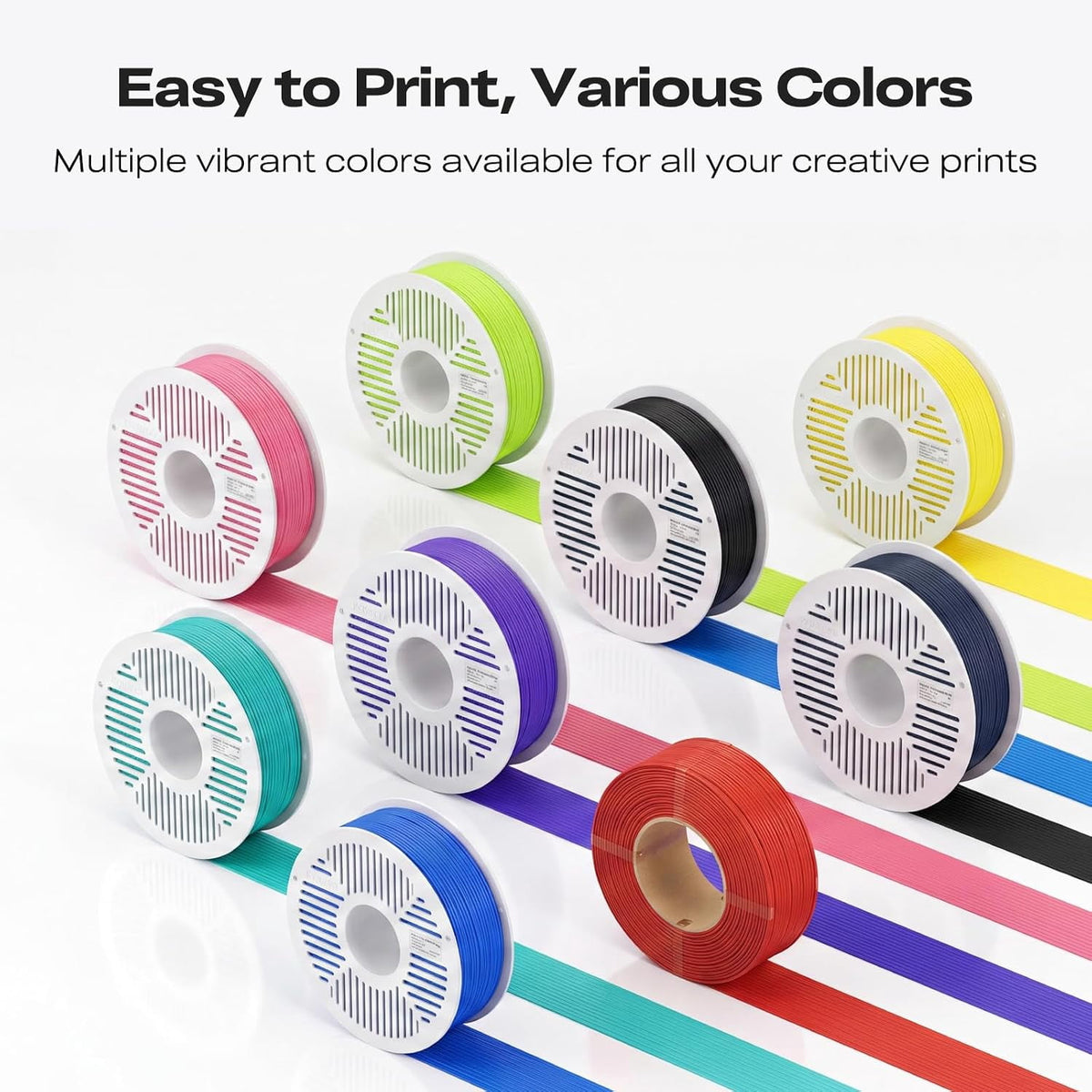 Creality Hyper PLA RFID Refill Filament 1.75mm for 3D Printer,Fast 30-600mm/s for Reusable Spool 1kg/2.2lb,Gray