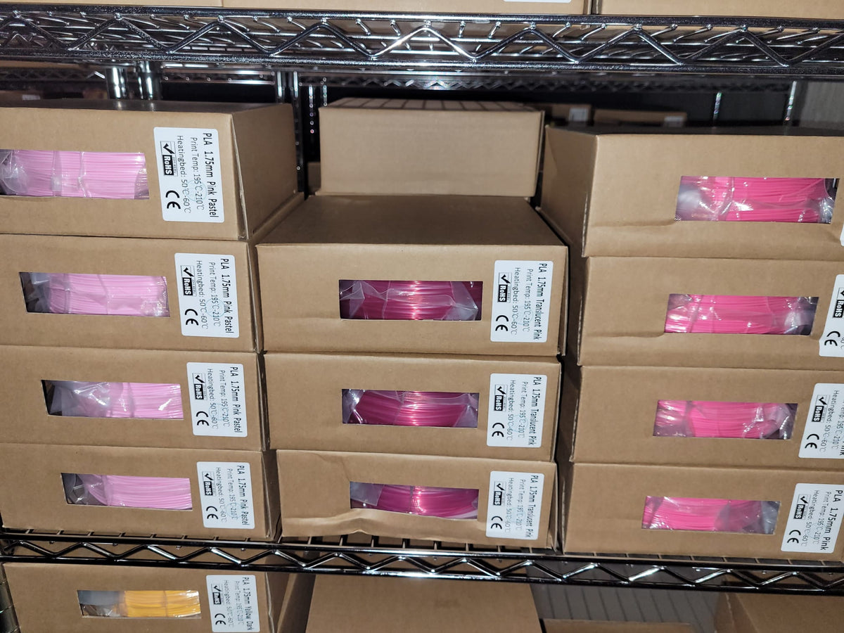 PLA Filament, 1.75mm,1KG (2.2LBS) Spool, Dimensional Accuracy +/- 0.03 mm, Low temperature printing, odorless, low shrinkage (Pink)