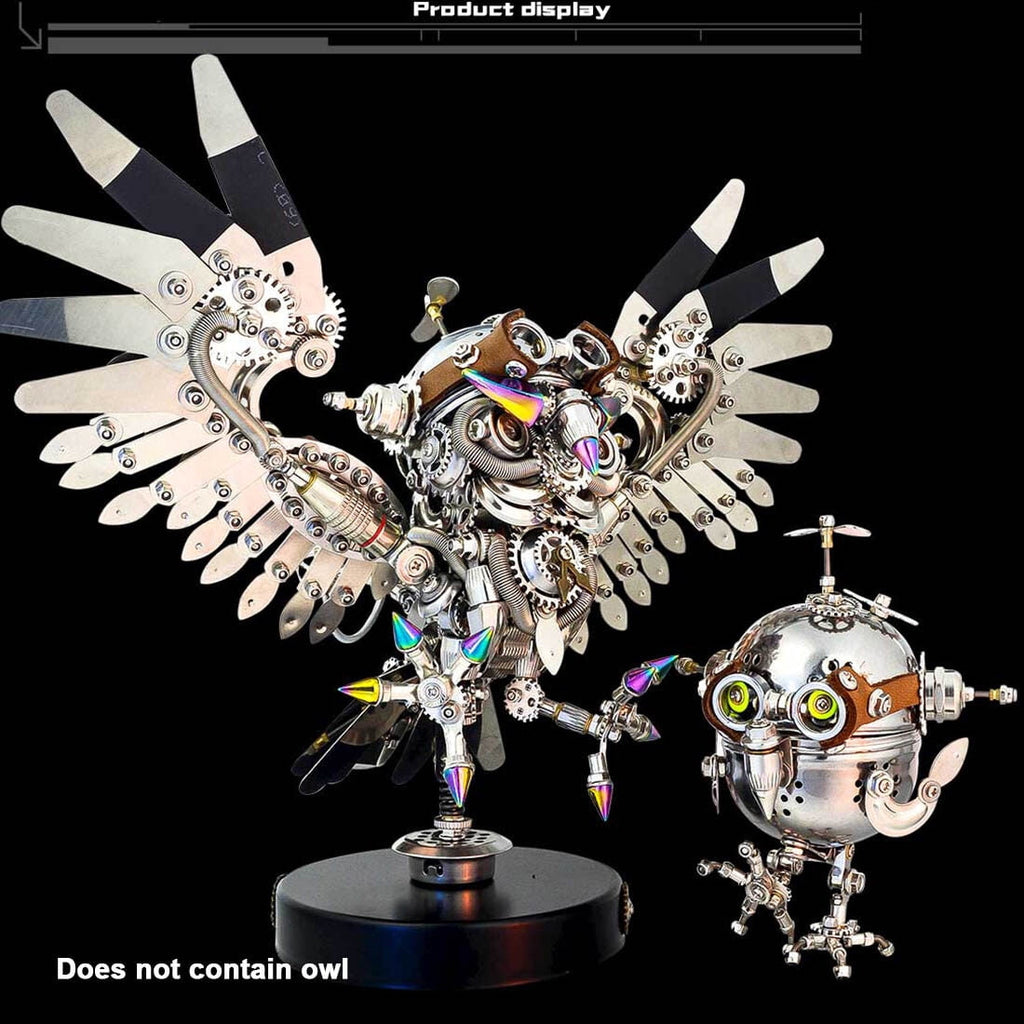 Lantern Fish 3D Metal Puzzle DIY Steampunk Assembly Kit, 700+PCS Mechanical Model with Movable Fins, Color-Changing Lamp & Collectible Gift for Adults & Teens