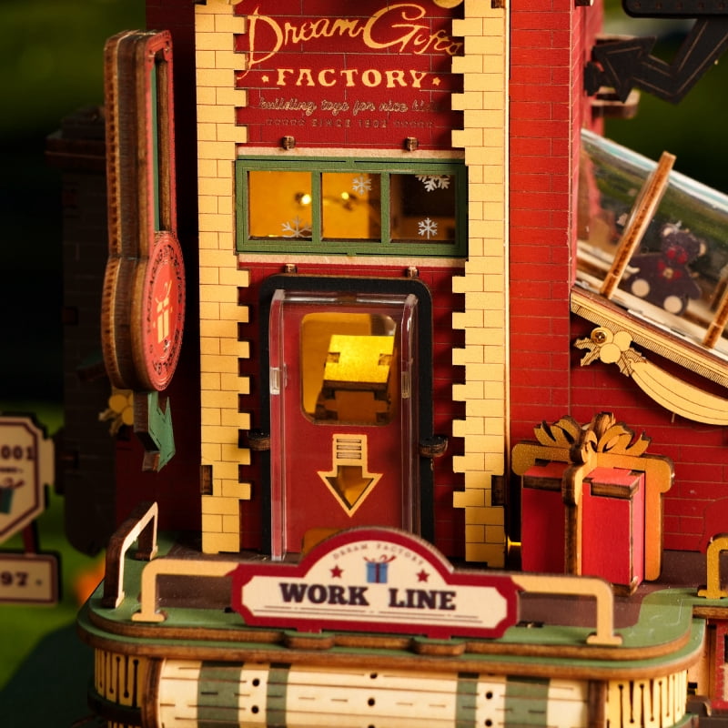 ROKR 3D Jigsaw Wooden Puzzle Dream Gift Magic Factory Model Kit for Adults & Kids Xmas Gift Toys