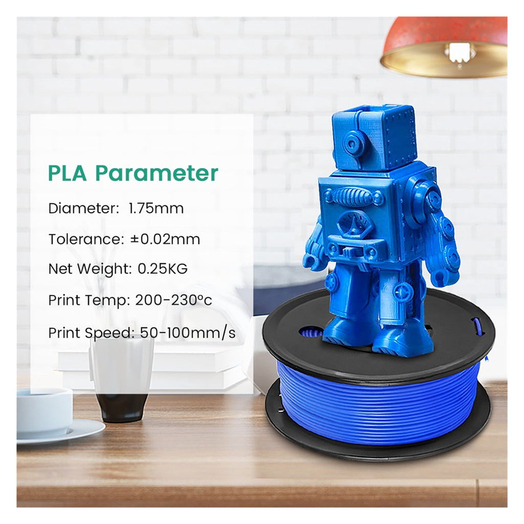 5Rolls PLA Filament 1.75MM Child 3D Pen 0.25KG/Roll, Arranged Neatly No Knots No Bubble Eco-Friendly Odorless