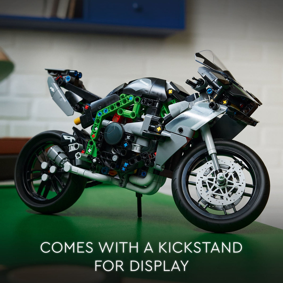 LEGO Technic Kawasaki Ninja H2R Motorcycle Toy for Build and Display, Kid's Room Décor, Collectible Building Set for Boys and Girls Ages 10 and Up, Scale Model Kit for Independent Play,42170
