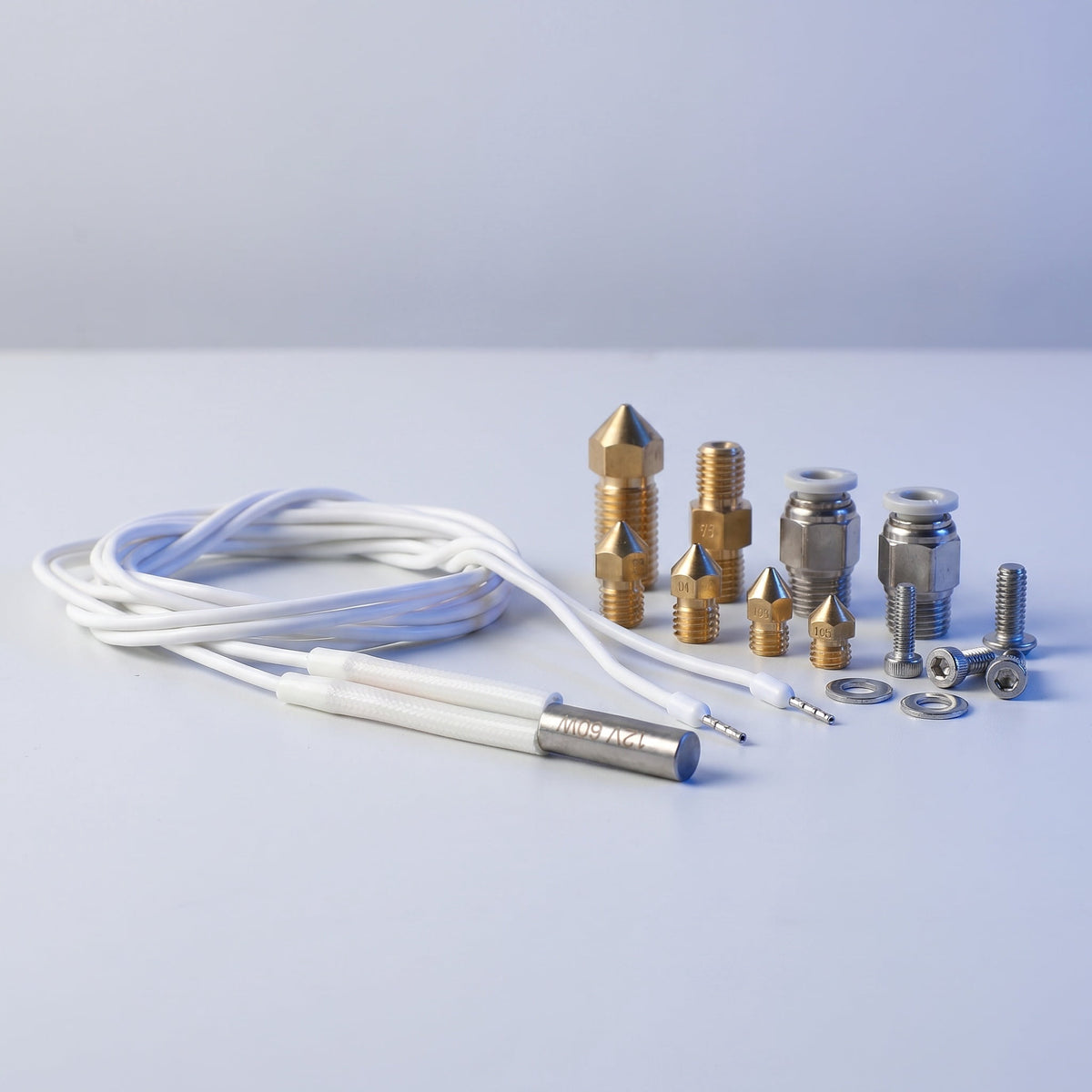 FOMIYES High Temperature 3D Printer Heating Tube White Silicon for Reliable Performance