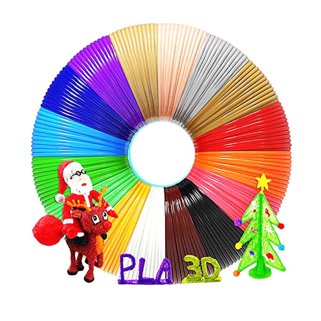 Oasiva 20 Colors 3D Pen Filament 1.75mm PCL Each Color 16.4 Feet 3D Pen Filament