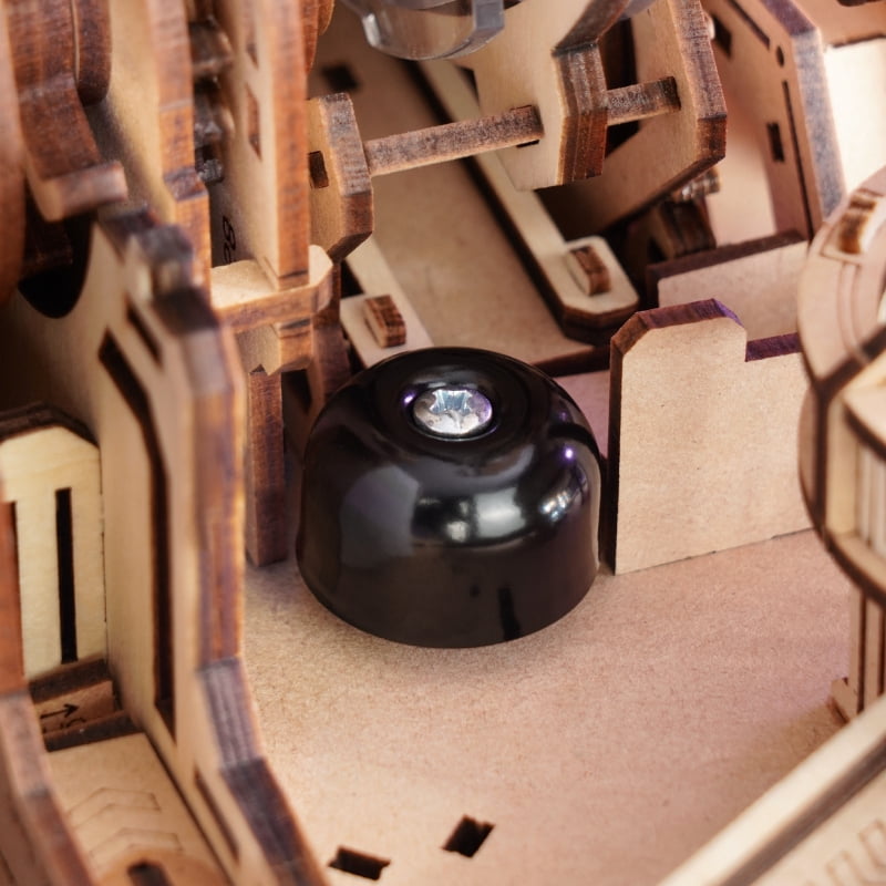 ROKR 3D Wooden Puzzle Gear Ball Challenge, Rotating Brain Teaser Engineering Educational PuzzleBall for Teens Adults Gift