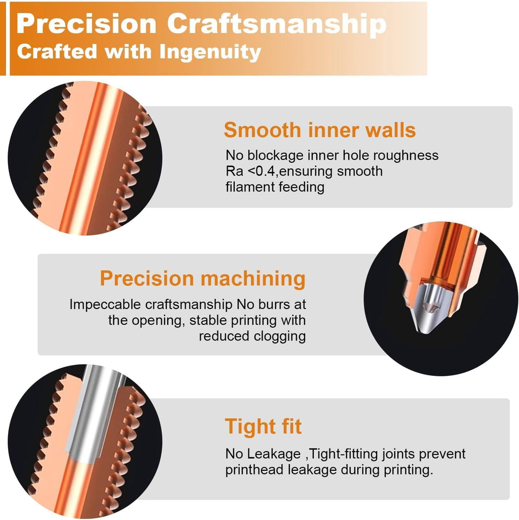 CATPAN Nozzle Replacement Kit for Creality K2 Plus, 0.4/0.6/0.8mm Hotend Nozzles for Creality K2/K2 Pro/Hi 3D Printer, Quick Swap Nozzle Set，High speed and high volume