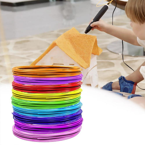 20 Colors 3D Pen PLA Filament Refills 3 meters Each Color 3D Printing Material/ L0X6