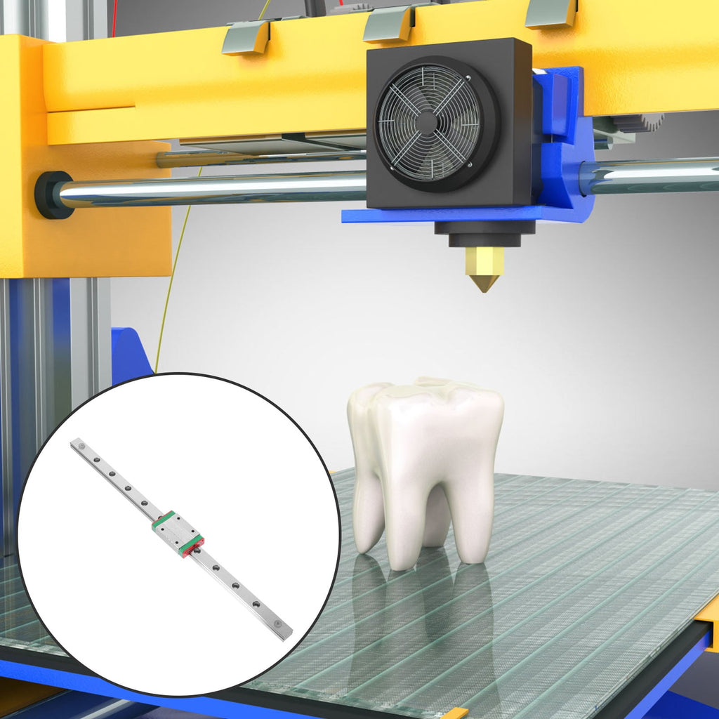 LOLIPPYY ABS and Iron Linear Guide with Slider for 3D Printers, Easy to Install, and Stable Performance