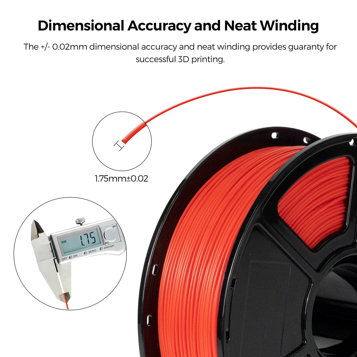 Flashforge ABS Pro Filament 1.75mm, 1KG/2.2lbs ABS Pro 3D Printer Filament, Purple
