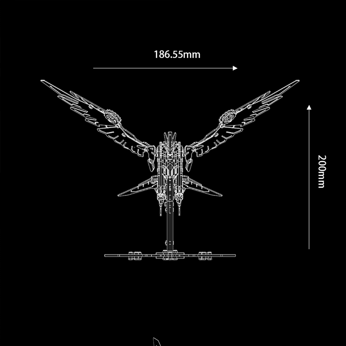 3D Metal Puzzle Bionic 373 PCS, Steampunk Mechanical Model Kit With DIY Assembly, Home Display Desk Decor For Adult Collectors And Creative Gifts