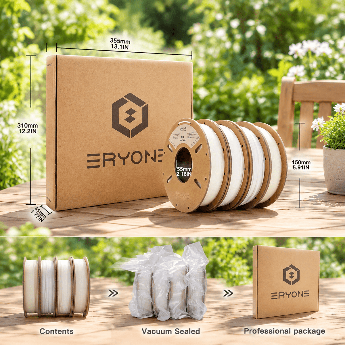 Plament Bundle 8 Colors 1.75mm ± 0.02mm Dimensional Accuracy 8 * 250g Spools For Fdm 3d Printers