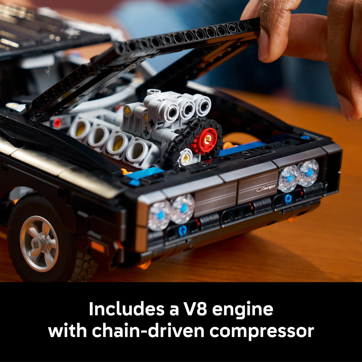 LEGO Technic Fast and Furious Dodge Charger R/T Car - Building Set for Adults, Ages 18+ - Collectible Model Car Kit for Fans - Detailed Features - Gift for Birthdays - 42231