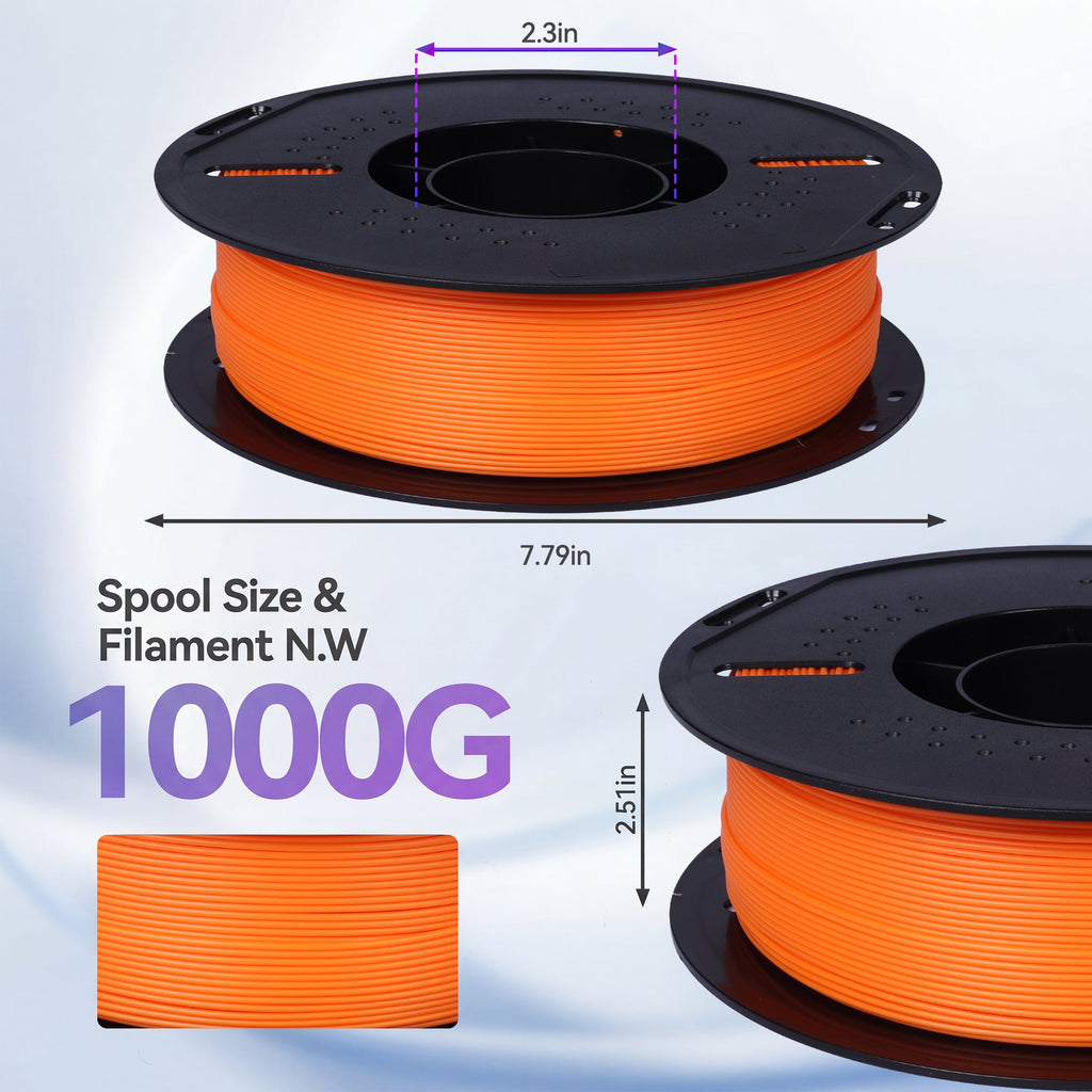 Epelay PLA Plus 3D Printer Filament, 1.75mm, 1kg Spool, White, Compatible with Most FDM Printers
