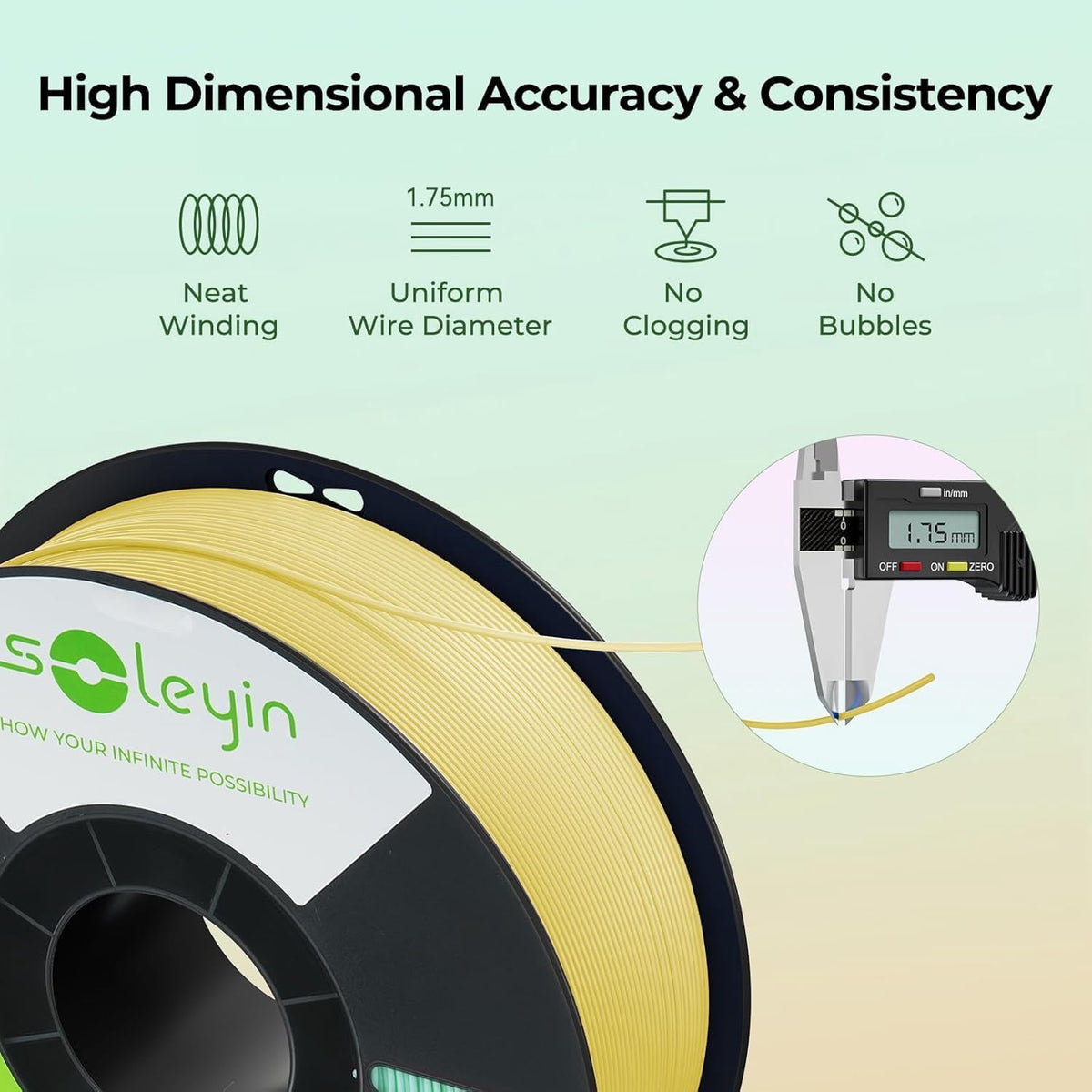 Creality Soleyin Ultra PLA 1.75mm 3D Printing Filament 1kg(Matte Moonstone)