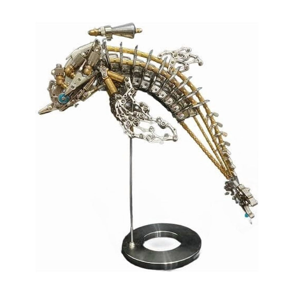 3D Steampunk Mechanical Dragon Model Kit - 2900+ PCS Metal Puzzle for Adults - Intricate Three-Headed Dragon Assembly Gift