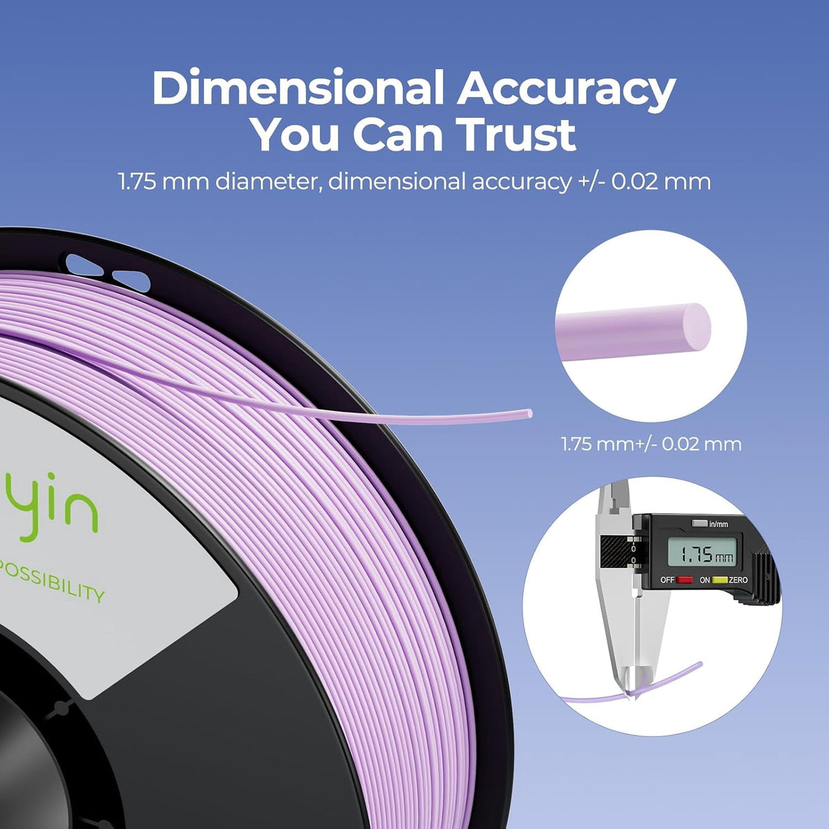 Creality Soleyin Ultra PLA 1.75mm 3D Printing Filament 1kg(Matte Moonstone)