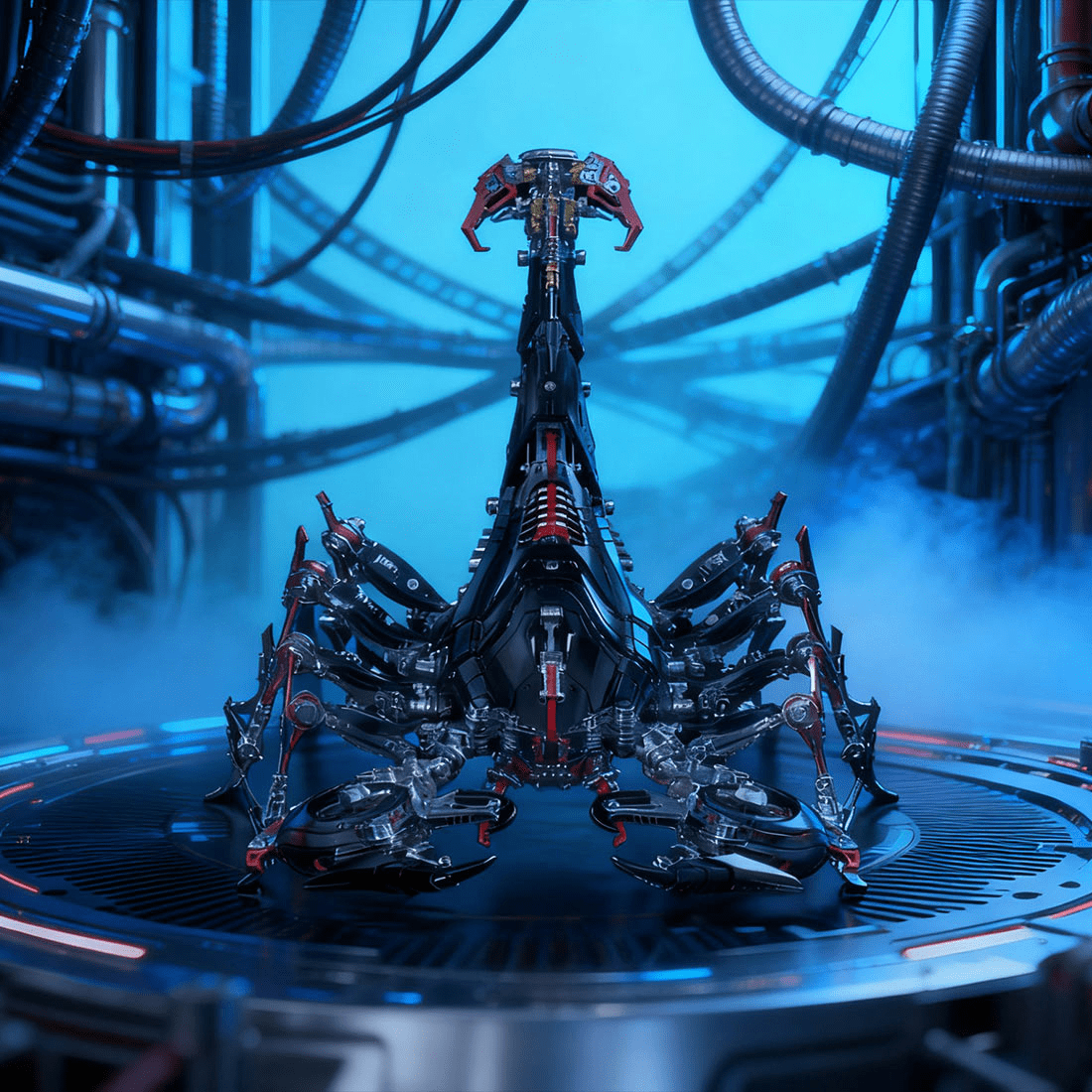 3D Metal Puzzle Frost Edge Full War Scorpion 1073 PCS, Steampunk Mechanical Model Kit With DIY Assembly, Home Display Desk Decor For Adult Collectors And Creative Gifts