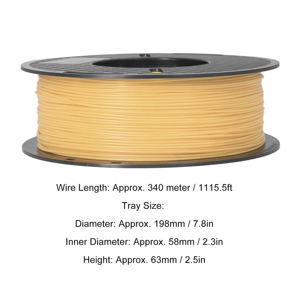 Vowen 1.75mm Gold PLA 3D Printer Filament, 1kg Spool