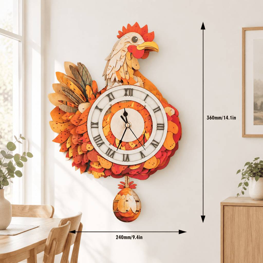 Butterfly Clock 3D Wooden Puzzle Clock DIY Mechanical Craft Kit for Adults Teens