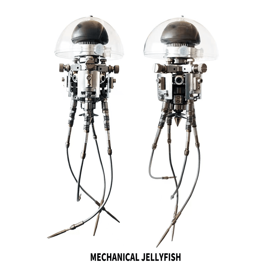 3D Metal Puzzles Steampunk Giant Squid Model Kit, 295+PCS DIY Assembly, Animal Metal Puzzle for Adults & Teens 16+, Exquisite Desktop Display for Home and Office Decor