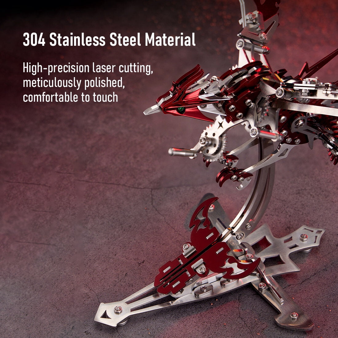 3D Metal Puzzle Phoenix 358 PCS, Steampunk Mechanical Model Kit With DIY Assembly, Home Display Desk Decor For Adult Collectors And Creative Gifts
