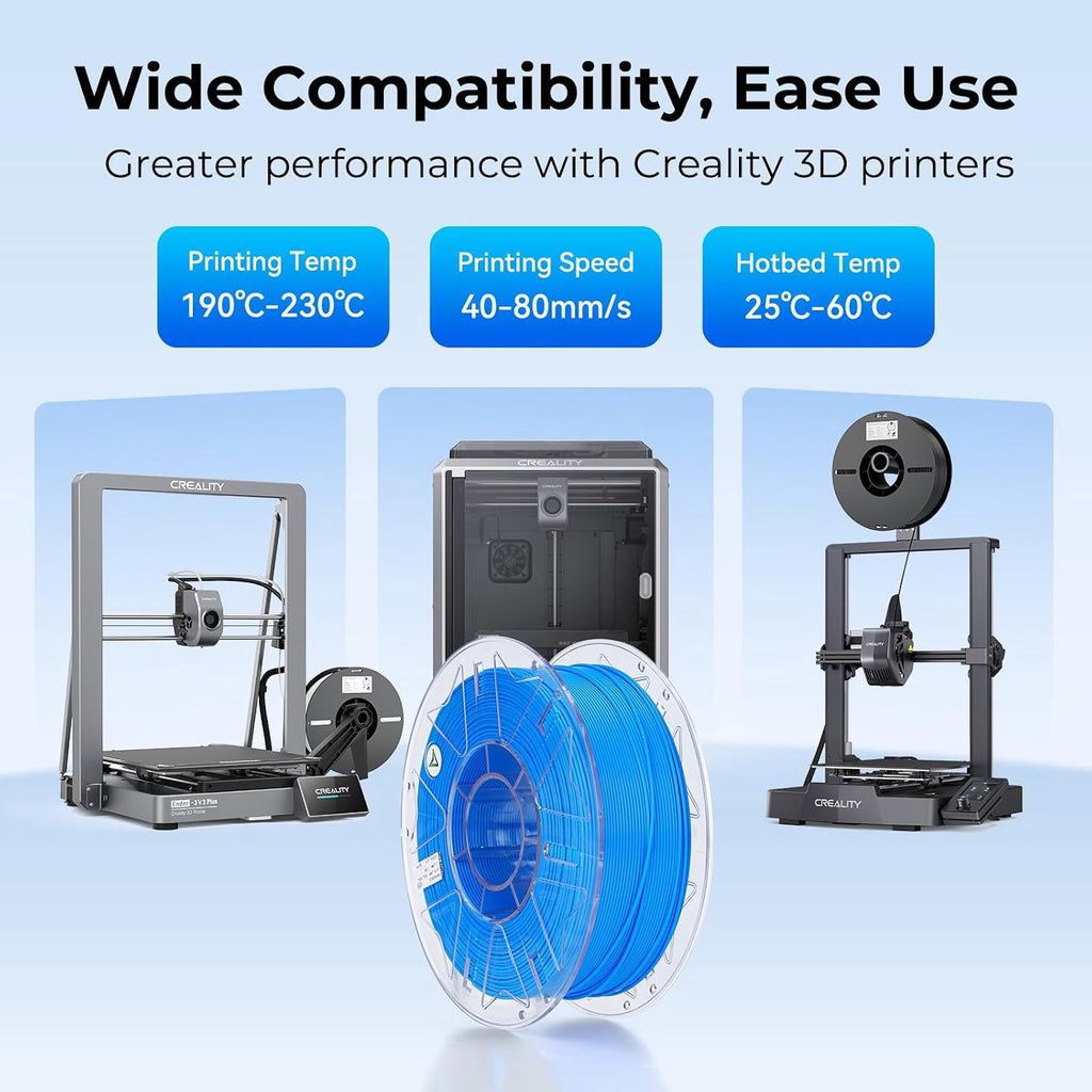 Creality Hyper PLA RFID 3D Printing Filament 1kg RFID Detection High Speed for K2 Plus 3D Printers,White
