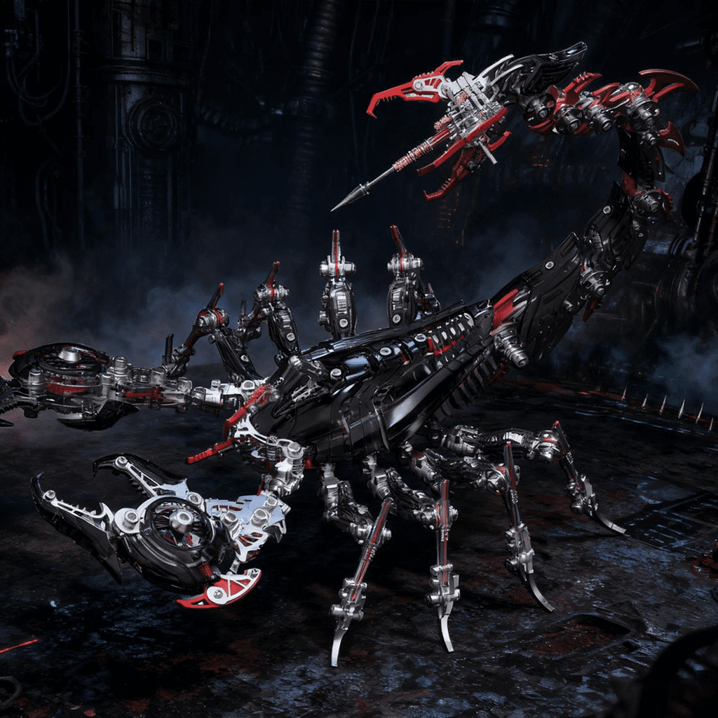 3D Metal Puzzle Frost Edge Full War Scorpion 1073 PCS, Steampunk Mechanical Model Kit With DIY Assembly, Home Display Desk Decor For Adult Collectors And Creative Gifts