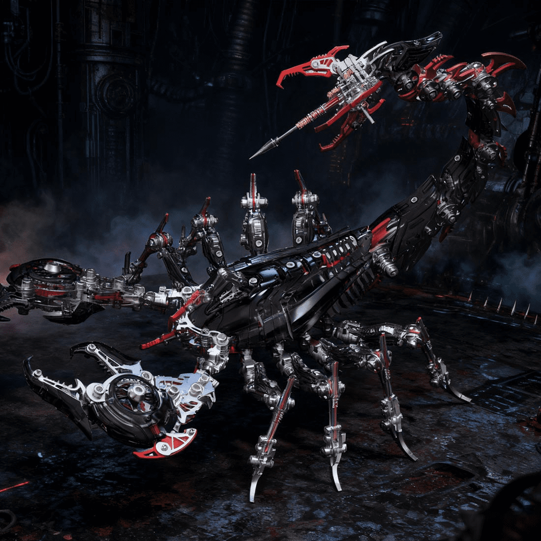 3D Metal Puzzle Frost Edge Full War Scorpion 1073 PCS, Steampunk Mechanical Model Kit With DIY Assembly, Home Display Desk Decor For Adult Collectors And Creative Gifts