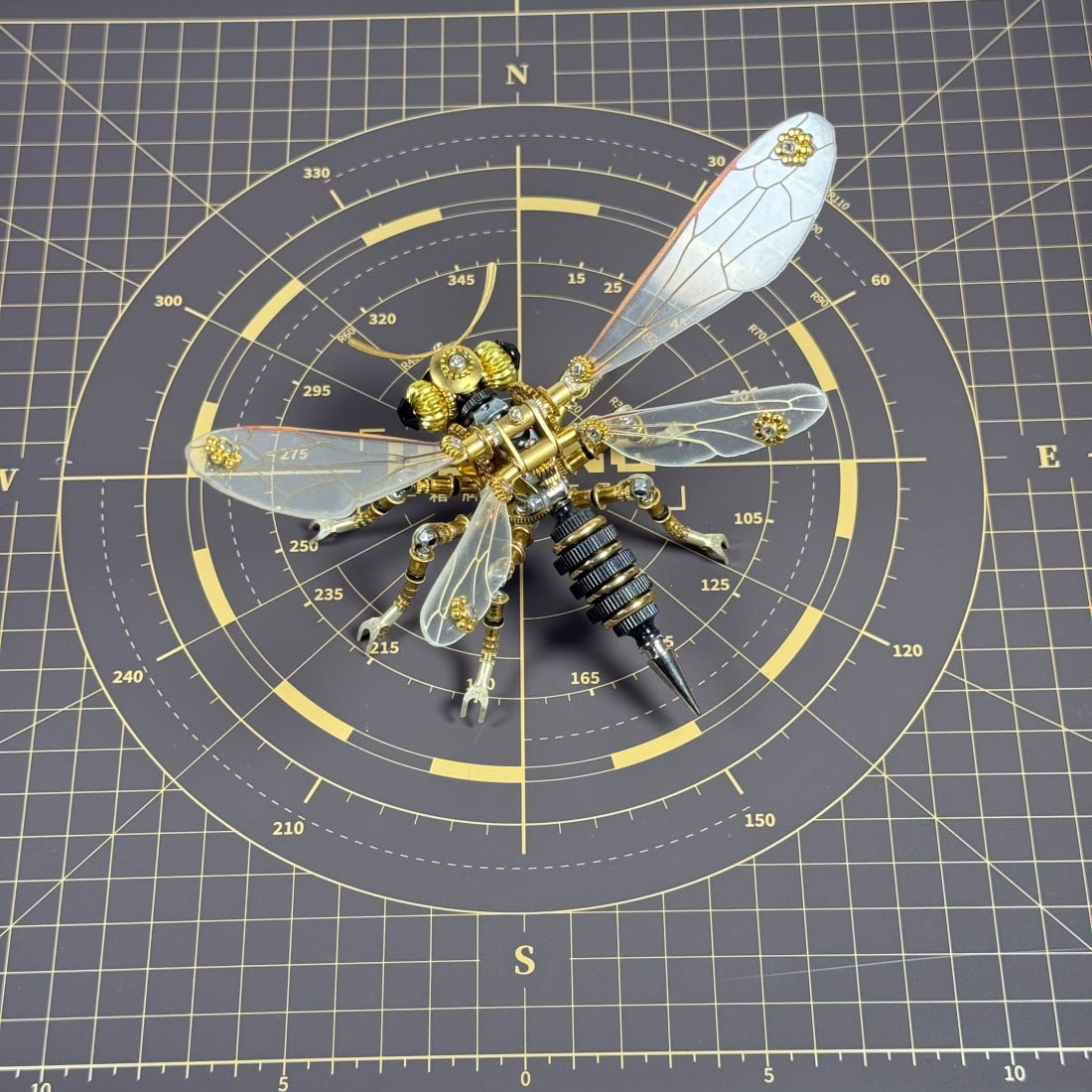 3D Metal Puzzles for Adults Mechanical Wasp Model Kits, Difficult DIY Assembly, Creative Desk Display & Unique Gift for Engineers, Hobbyists, Collectors