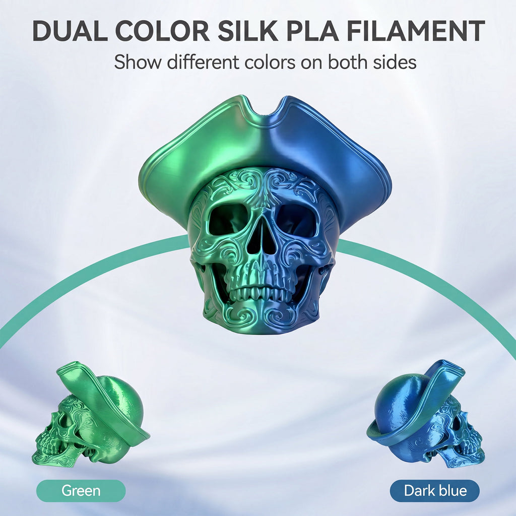 Epelay Silk PLA Plus 3D Printer Filament 1.75mm, Shiny Silver Finish, 1kg Spool, Strong Layer Adhesion, Smooth & Glossy Prints, Fits Most FDM Printers