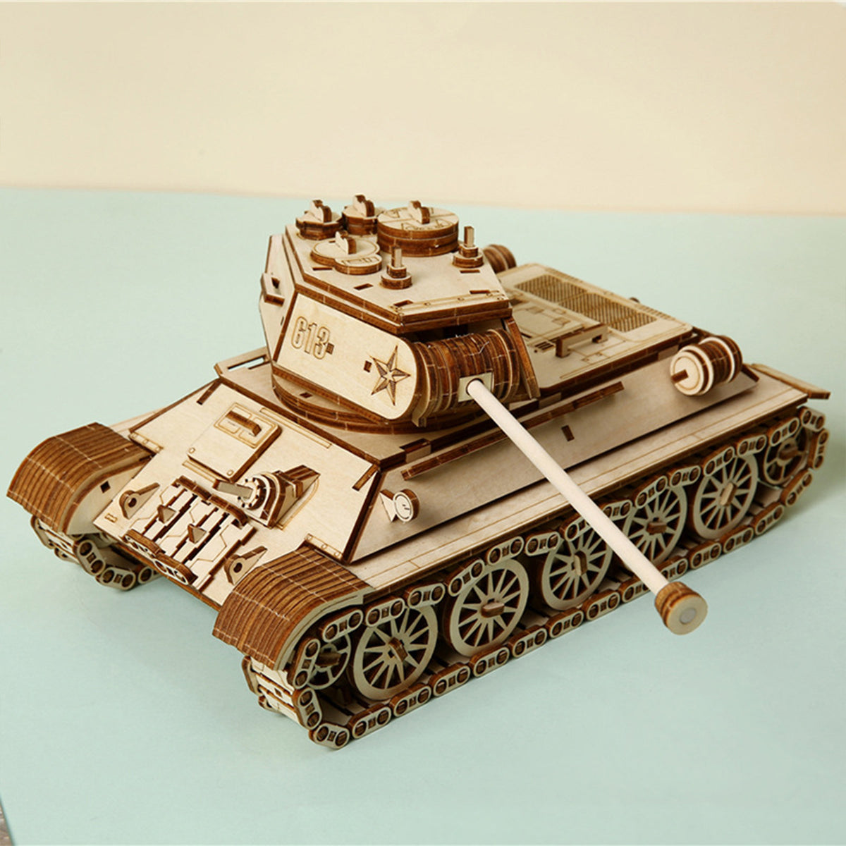 Tank Model Toy 661 piecs 3D Wooden Puzzle for Adult Best Gift Building Jigsaw